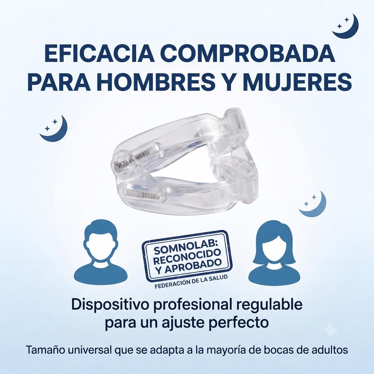 bucal 2  – Di adiós a los ronquidos desde la primera noche con nuestra férula + DOBLE REGALO HOY (Pack Tiras Nasales + Parches Melatonina)