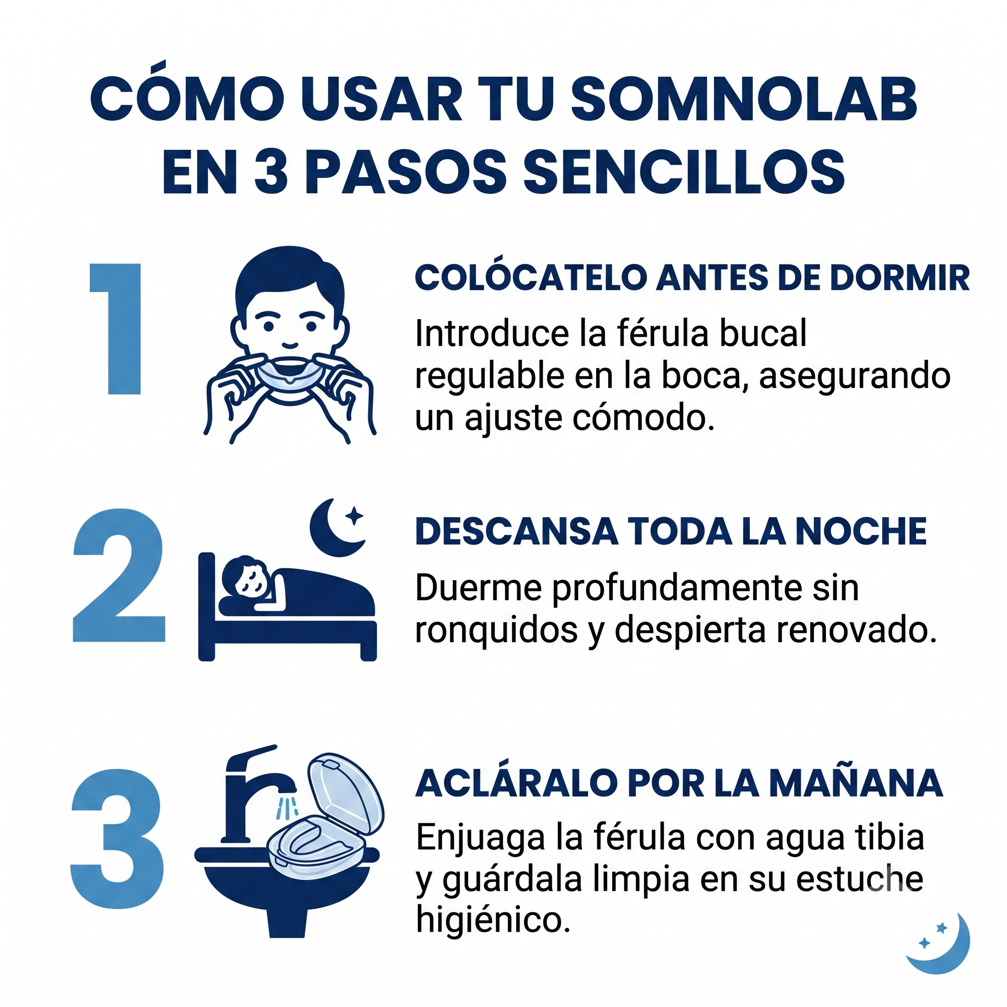 bucal 3  – Di adiós a los ronquidos desde la primera noche con nuestra férula + DOBLE REGALO HOY (Pack Tiras Nasales + Parches Melatonina)
