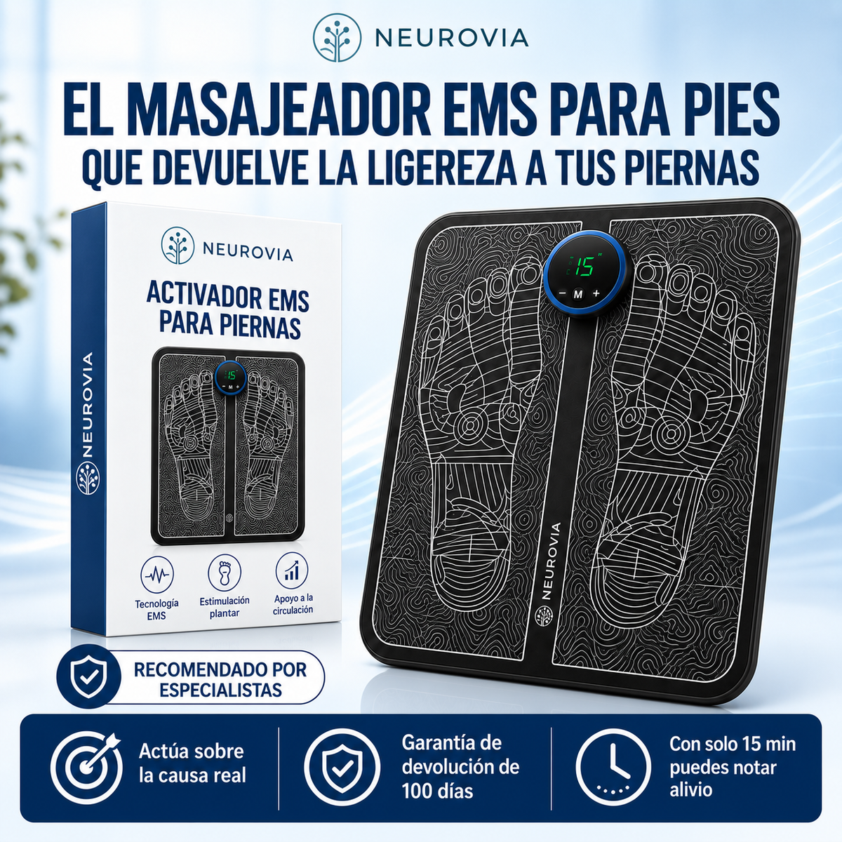 Neurovia™ Tratamiento Activador EMS para piernas – ¡Vuelve a caminar con más confianza y recupera tu vida activa!