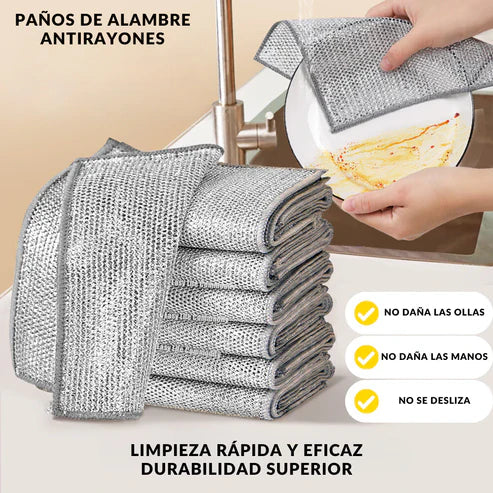 Paños Malla de Alambre 2 en 1 - CleanMaster (5 + 5 GRATIS)